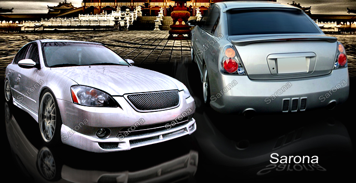Custom 02-04 Altima Kit # 102-21  Sedan Body Kit (2002 - 2004) - $1190.00 (Manufacturer Sarona, Part #NS-016-KT)